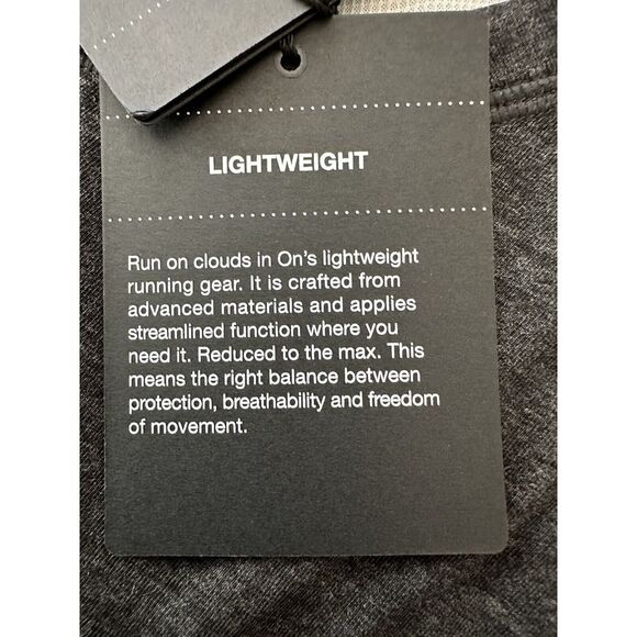 On Cloud T-Shirt R.O.C Men's Small Black Athletic Outdoor Gym Stretch NWT - Picture 6 of 10